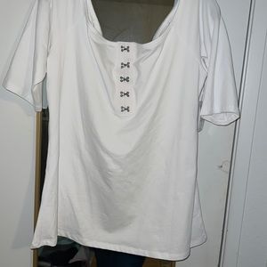 White off the shoulder top